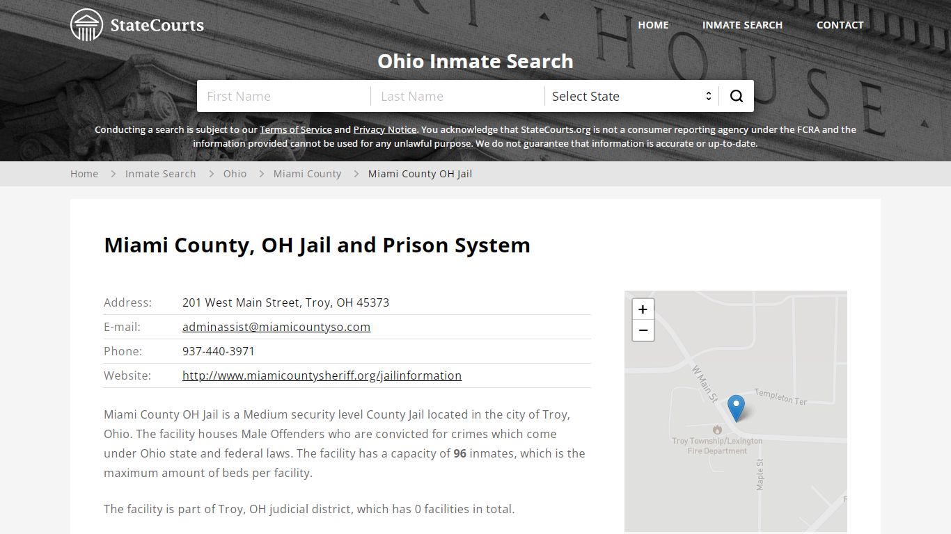 Miami County OH Jail Inmate Records Search, Ohio - StateCourts